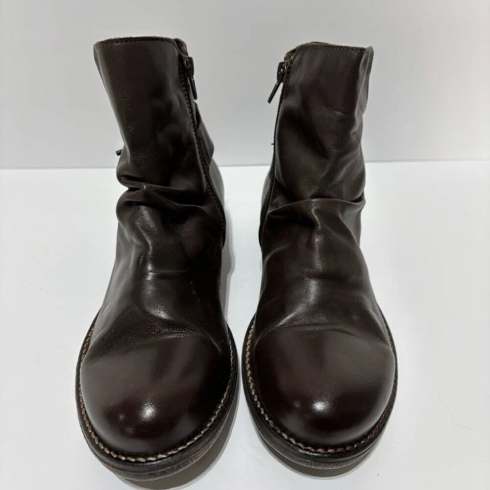 Avellini Women’s Brown Leather Boots, Size EUR 39, US 8 M - Picture 3 of 6